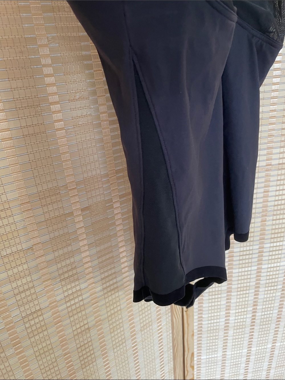 Ashley Graham x Knix Black One-Piece Deep V-Neck Mesh Bodysuit - Picture 6 of 12